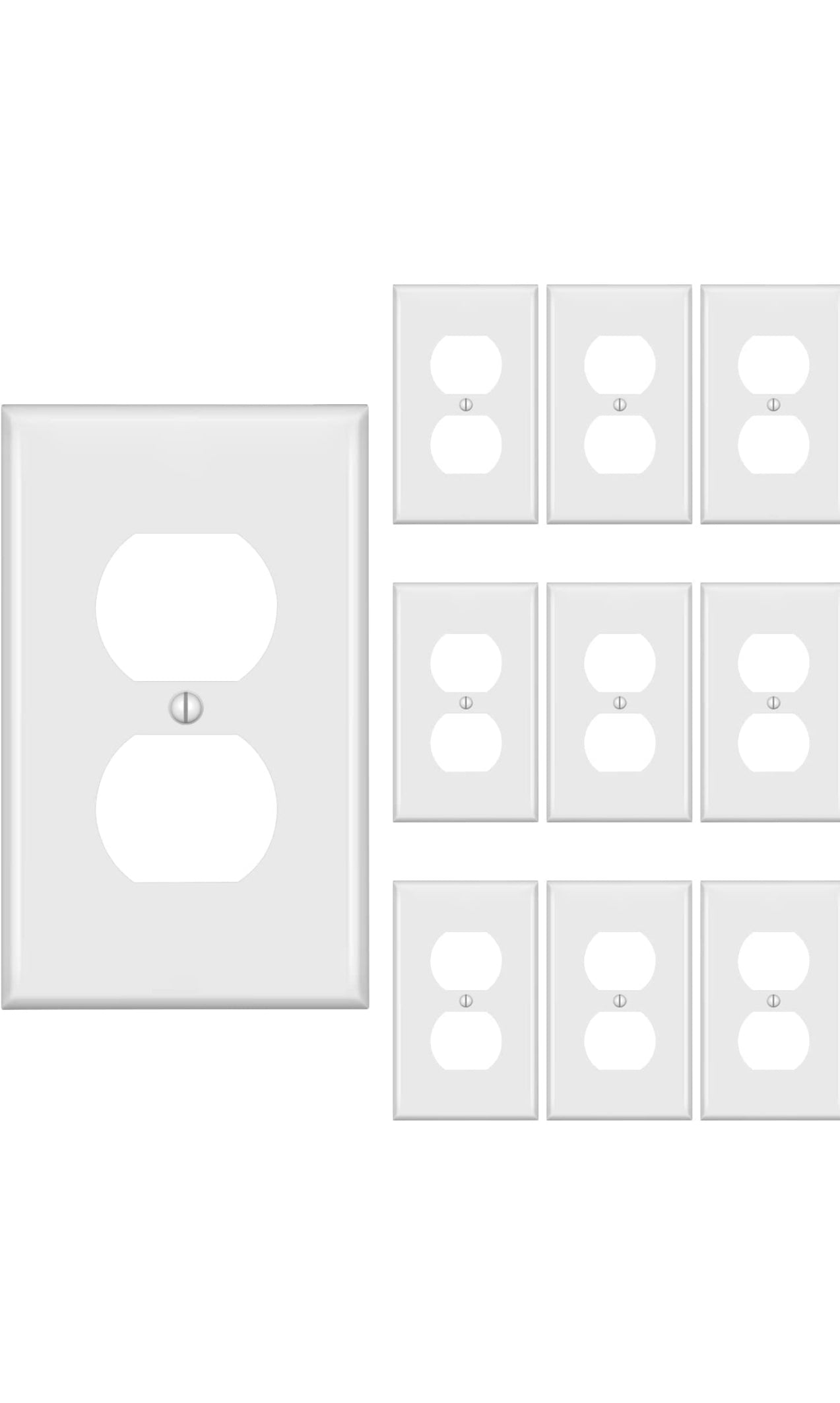 Duplex Single Gang Cover Plate (Single Pack )