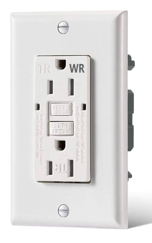 Weather Resistant GFCI Receptacle (Single Pack)