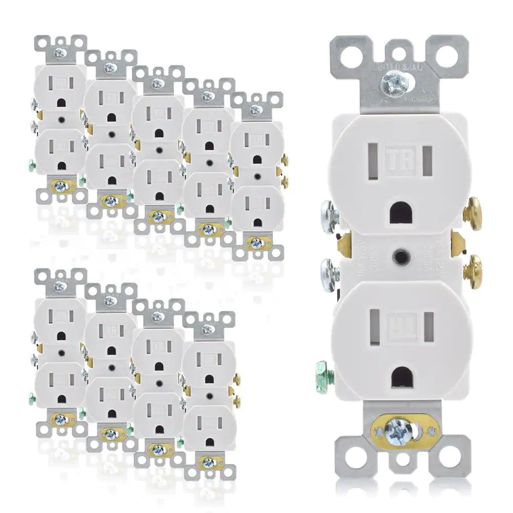 Tamper Resistant Duplex Receptacle  (Single Pack)