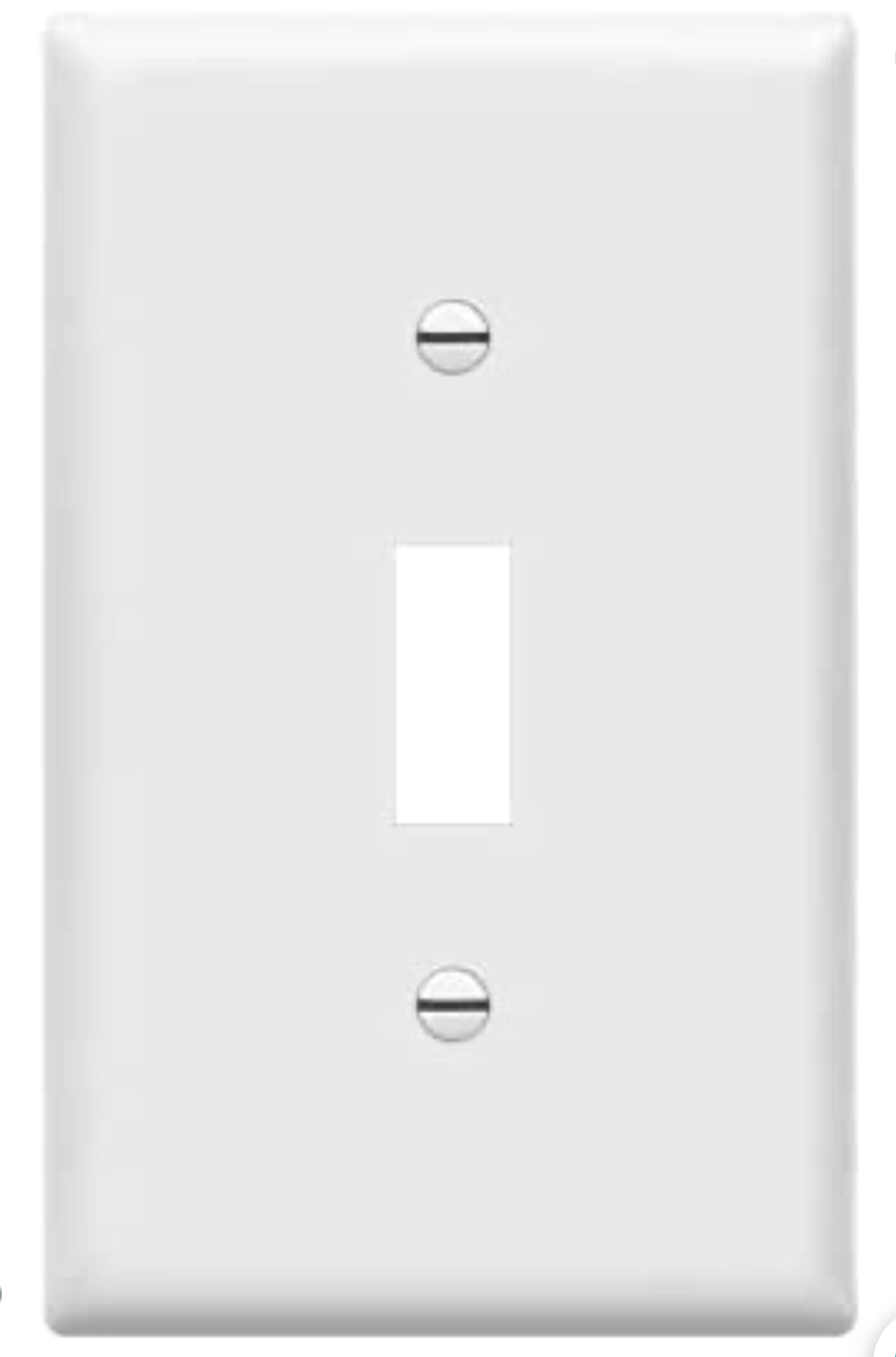 Single Gang Toggle Switch Wallplate (Pack Of 10)