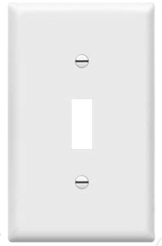 Single Gang Toggle Switch Wallplate (Pack Of 10)