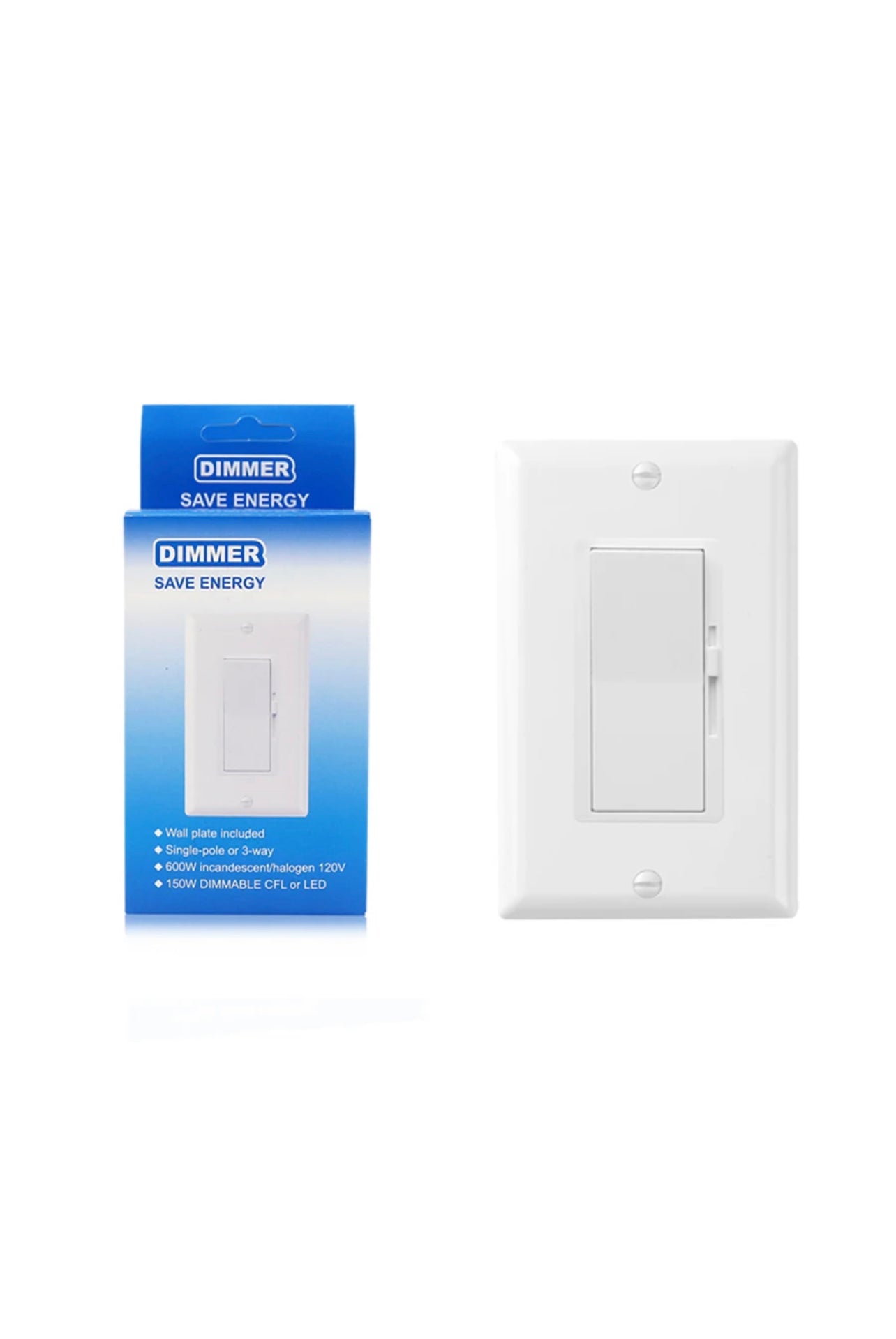 Single-pole/3-Way Decorative Dimmer Switch (Pack Of 5)