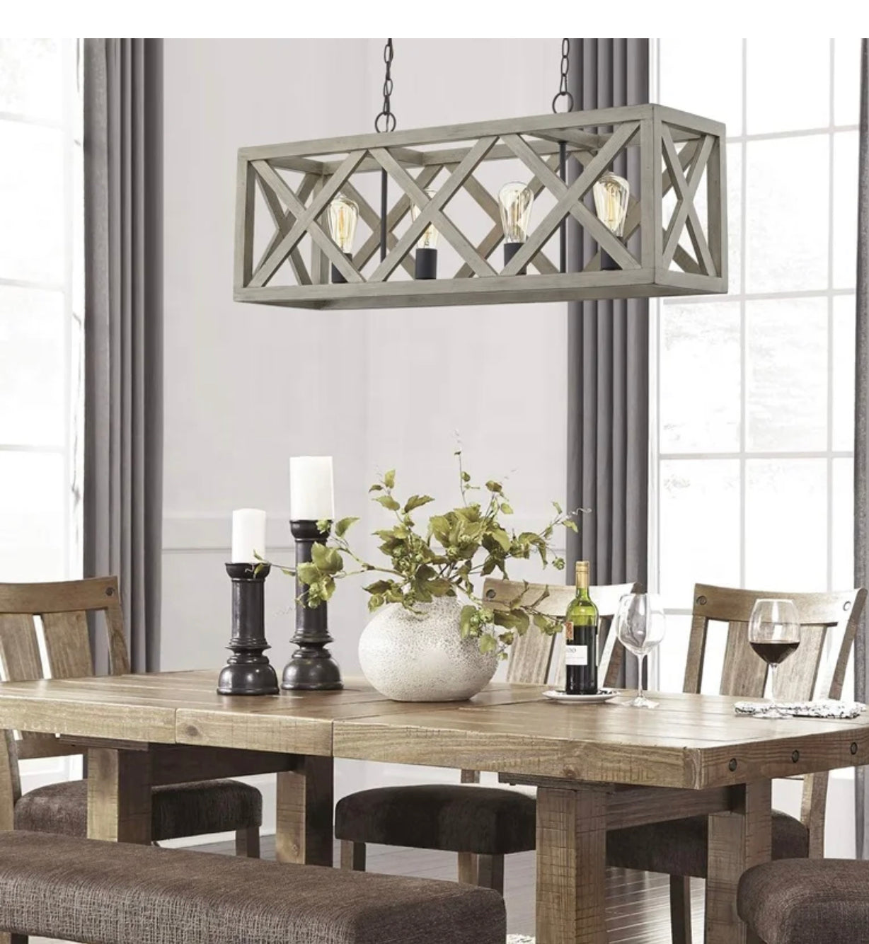 Farmhouse Pendant Light Fixture(Bulbs Not included)