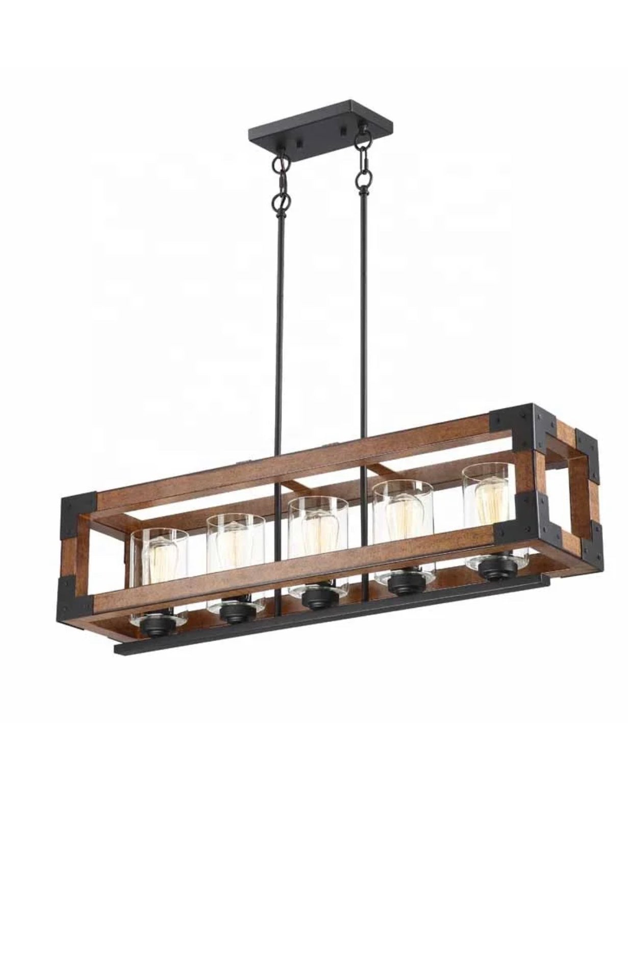 Farmhouse Rustic Kitchen Pendant Light (Bulbs Not Included)