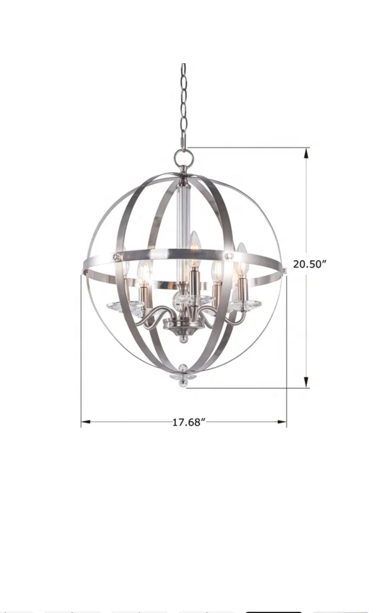 Pendant Light (Bulbs Not Included)