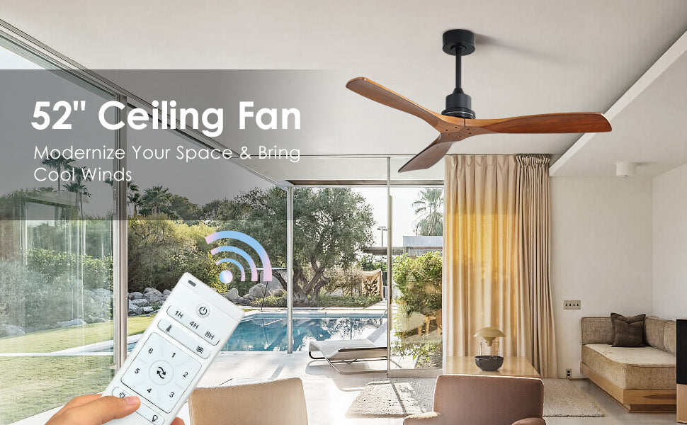 52 Inch Ceiling Fan (Without Light Kit)