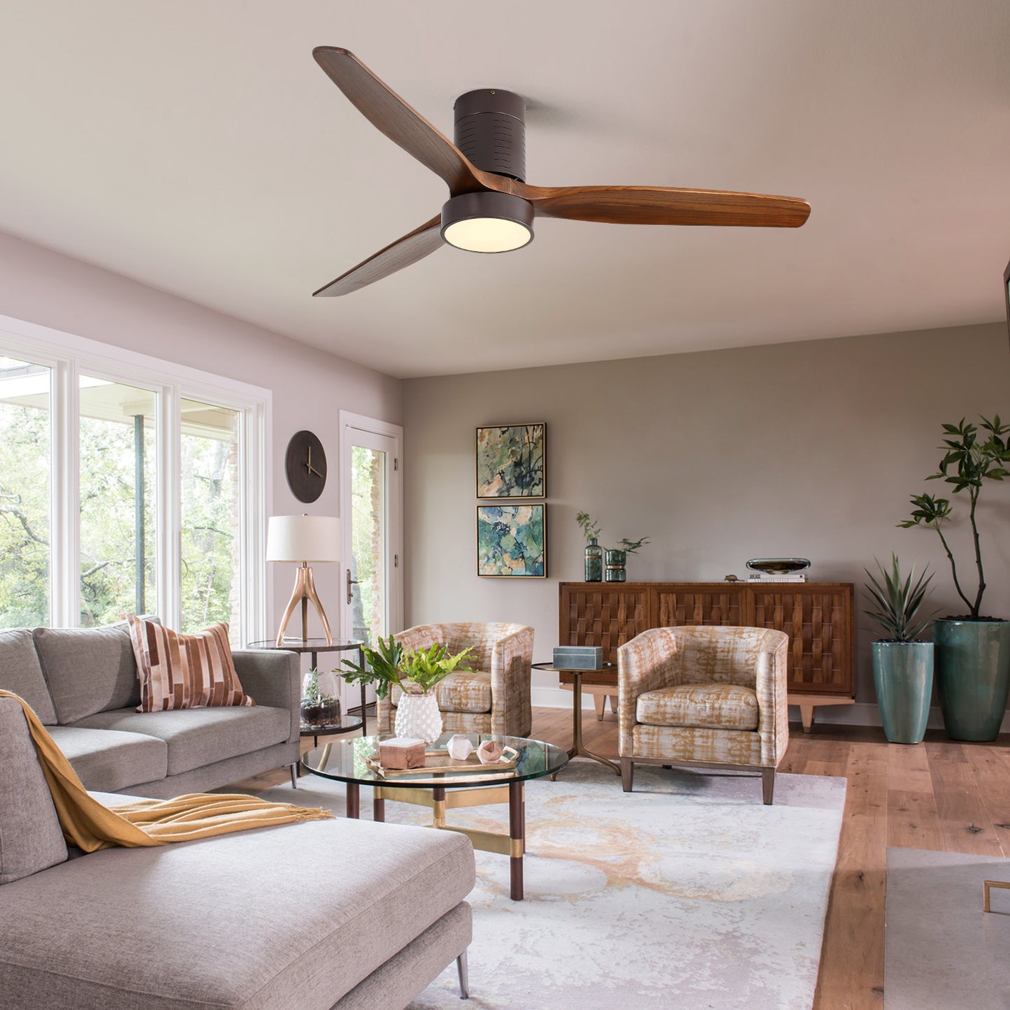 Modern Ceiling Fan With Light Kit