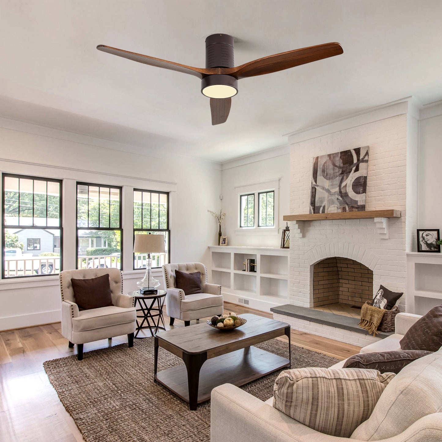 Modern Ceiling Fan With Light Kit