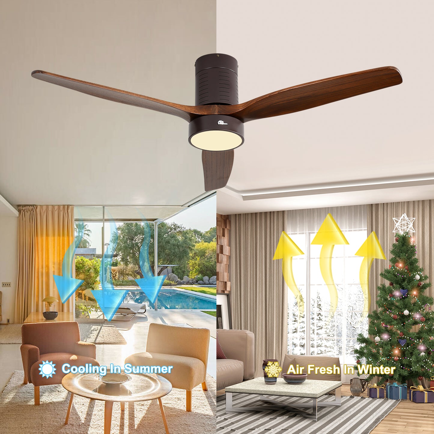 Modern Ceiling Fan With Light Kit