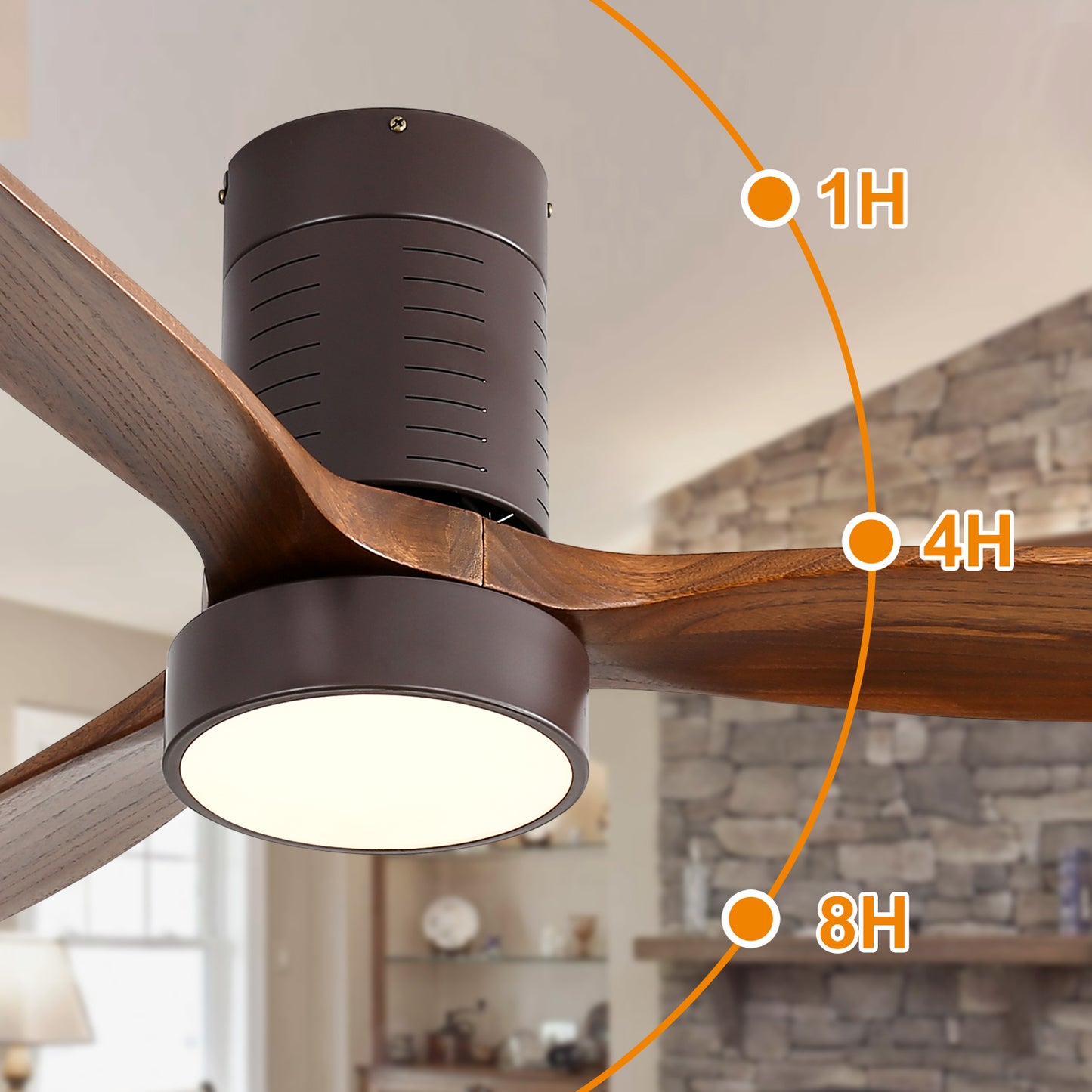 Modern Ceiling Fan With Light Kit