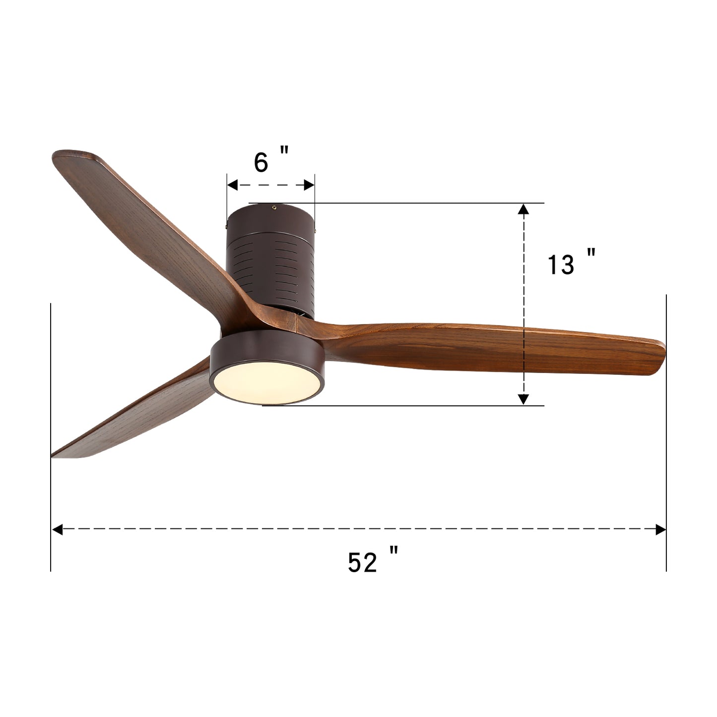 Modern Ceiling Fan With Light Kit