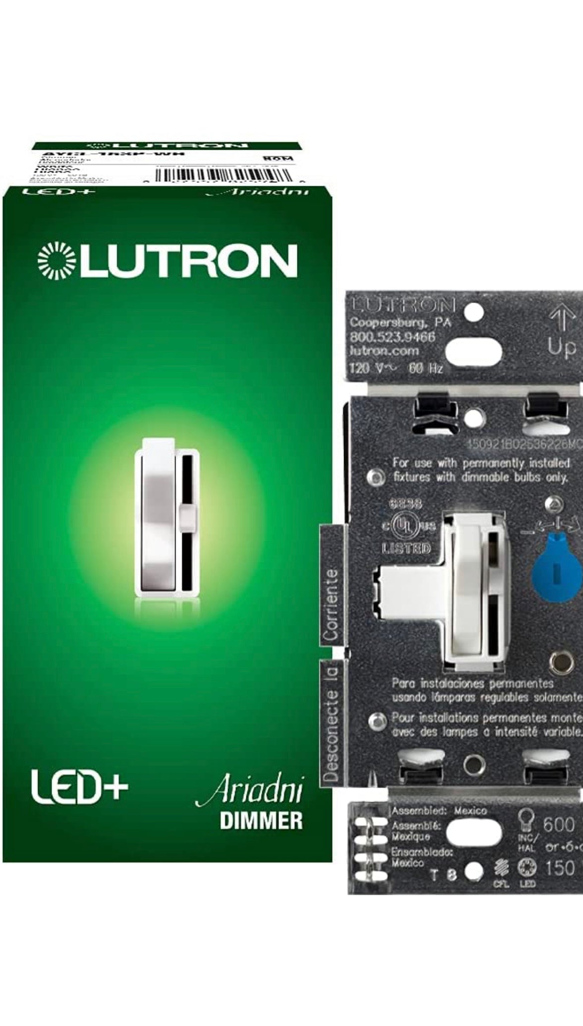 Lutron Single Pole/3-Way Toggle Switch Dimmer